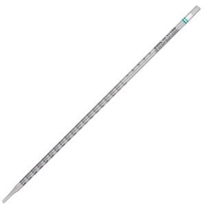 Clear laboratory pipette with printed graduations