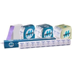 Various types of packaged butter in different sizes and designs.